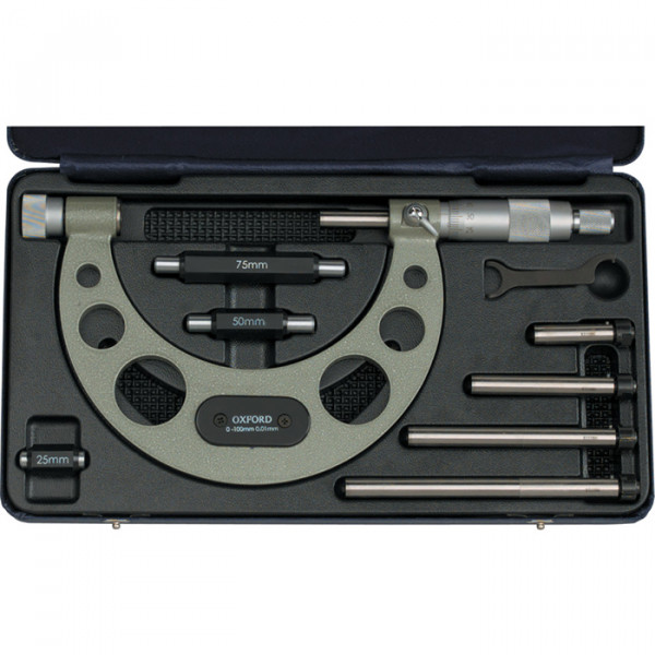 ไมโครมิเตอร์  0-100mm INTERCHANGEABLE ANVIL MICROMETER