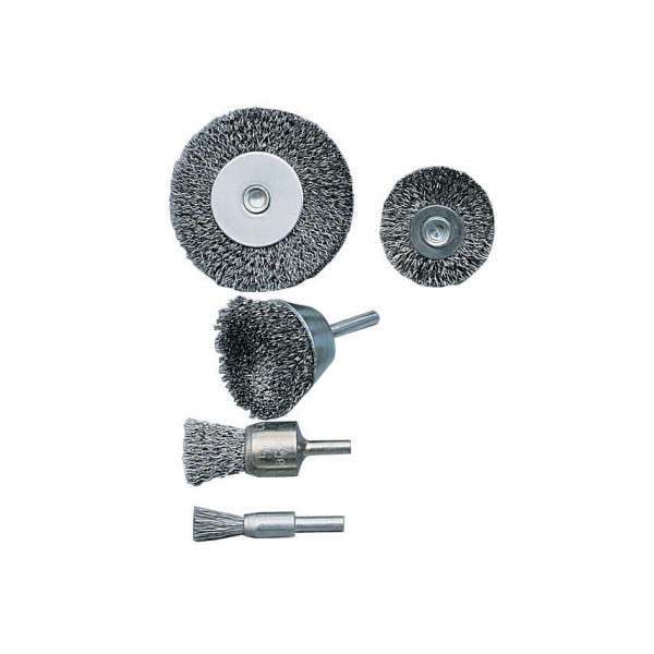 INDUSTRIAL WIRE BRUSH SET (5-PCE)