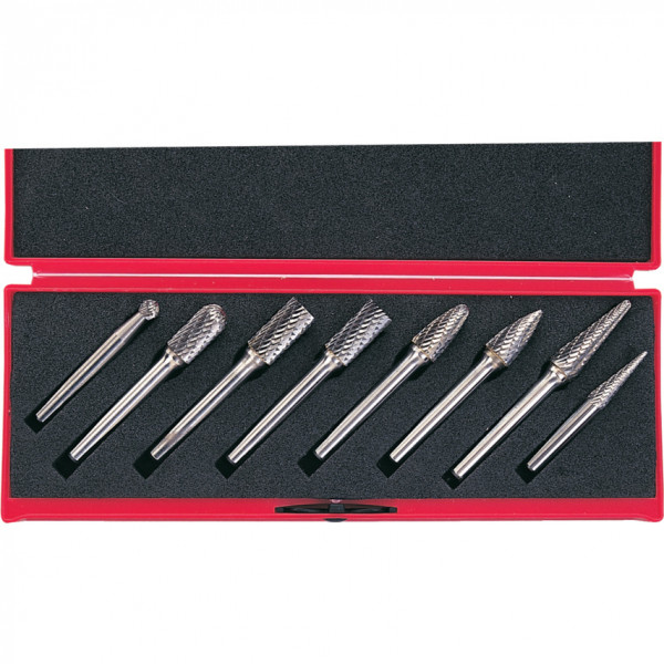 ชุดดอกเจียร์คาร์ไบด์  8-PCE DOUBLE CUT BURR SET CUT 6 6mm SHANK